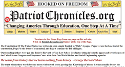 Desktop Screenshot of patriotchronicles.org